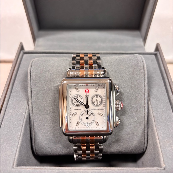 Michele Deco Diamond Stainless Steel Watch
MWO6P00A0046 w/Stainless Stee… - Picture 1 of 9